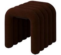 MEVZHH Tabouret Rond En Plasten Forme D'Horloge, Conçu Spécifiquement Pour Les Salles Dens Et Les Paramètres de Scène Multiples.Doté D'Une Base Antidérapante Et de Propriétés Imperméables/Marron Foncé