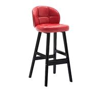 MEVZHH Tabourets de Bar En Cuir Pu, Avec Chaises de Bar de Cuisine En Bois Pour Repas Ettit Déjeunertabourets de Bar Stylish, Pour L'Île de Cuisine Et La Salle À Manger