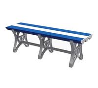 MEVZHH Tabourets, Étanches Abs Changer Table Tabouret 500Kg Capacité Banque de Vanité Pour Piscines Salles Dens D'École Et Casiers D'Usine Polyvalent Et Facile À Nettoyer/Bleu/Blanc/Loueur 150Cm