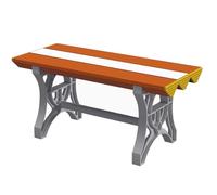 MEVZHH Tabourets, Étanches Abs Changer Table Tabouret 500Kg Capacité Banque de Vanité Pour Piscines Salles Dens D'École Et Casiers D'Usine Polyvalent Et Facile À Nettoyer/Orae/Blanc./Loueur 120Cm