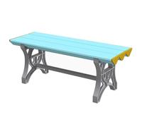 MEVZHH Tabourets, Étanches Abs Changer Table Tabouret 500Kg Capacité Banque de Vanité Pour Piscines Salles Dens D'École Et Casiers D'Usine Polyvalent Et Facile À Nettoyer/Bleu/Loueur 120Cm