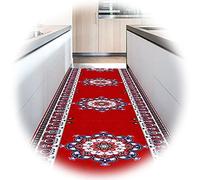MEVZHH Tapis, Tapis de Couloir, Tapis de Longue Zanti-Dérapage Clivables Mince Protecteur de Plancher Bas de Pile Facile Pour La Cuisine, Salon, 3 Couleurs/Bleu / 0,8 M X 4 M/Rouge/0,6 M * 3) M (1,9