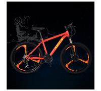 MEVZHH Vélo de Montagne 26 Pouces 21 Freins À Disquension À Vitesse Cadre En Acier Au Carbélevé Hommes Femmes Adulte Trail Dur Avant 12 Constellations Vélo de Montagne À Queue Dure/Bélier