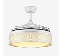 MEVZHH Ventilateurs de Plafond Avecpes, Chambre À Coucher Salon Salle À Manger Ventilateur Ventilateur Éclairage Simple Moderne Nid D'Oiseau Ventilateur Moteur Confort Et Assurance de Qualité Calme, 3