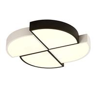 MEVZHH Ventilateurs de Plafond Avecpes, Fan Sledde Plafond de Modélisation Géométrlouvre de Salon, Pvc Et Ombre-Lumière Plafond/50X50X5Cm