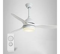 MEVZHH Ventilateurs de Plafond Avecpes, Salle À Manger Chambre Ventilateur de Plafond Maison Modernemaliste Salon Avec Ventilateur Électrrestaurant Ventilateur de Plafond Lumière Moteur Confort Et Sil