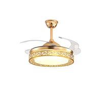 MEVZHH Ventilateurs de Plafond Avecpes, Ventilateur de Plafond Mené Avec Lumière, 3 Vent Réglable Vitesse Ventilateur de Temporisation Télécommandepependue 72W Ventilateurs Silencieux Éclairagendentif