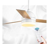MEVZHH Ventilateurs de Plafondpes, Ventilateur de Plafond Simplede Ventilateur de Lumière Restaurant Moderne Ventilateur de Télécommande À Domicile Rétro Avec Conceptionmaliste Assurance de Qualité Du