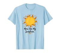 Mew are My Sunshine : Amoureux des Chats ludiques T-Shirt, Homme, Bleu Céleste, XXL