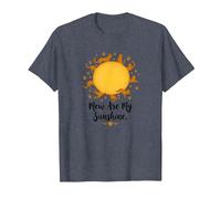 Mew are My Sunshine : Amoureux des Chats ludiques T-Shirt, Homme, Bleu Chiné, 3XL