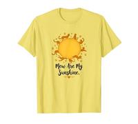 Mew are My Sunshine : Amoureux des Chats ludiques T-Shirt, Homme, Citron, XL