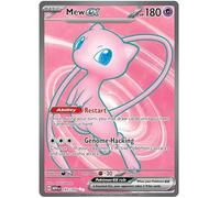 Mew ex 193/165 Carte Pokémon ultra rare (Pokémon SV 151) + 1 Toploader TitanCards®
