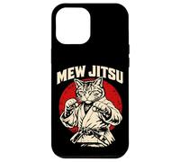 Mew Jitsu brésilien Jiu Jitsu Arts Martiaux Amoureux des Chats Coque pour iPhone 12 Pro Max