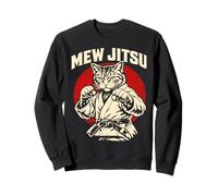 Mew Jitsu brésilien Jiu Jitsu Arts Martiaux Amoureux des Chats Sweatshirt
