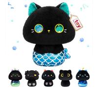 Mewaii 36CM Peluche Oreiller Kawaii Sirène de Jouets Forme de Champignon Doux et Confortable Coussins en Peluche - Idéal pour Enfants de 3 Ans et Plus