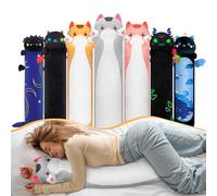 Mewaii Kawaii Peluche Coussin Long 50CM, Oreiller pour Enfant d'animaux Poupée Jouets Kawaii pour Enfant Mignonne Moelleux Confort Coussins en Peluche pour Cadeau