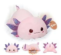 Mewaii Peluche Axolotl lestée - 58 cm (23 Pouces) Peluche Douce et Mignonne lestée 2,57 kg Coussin anxiolytique et Compagnon apaisant pour Enfants, Filles et Femmes
