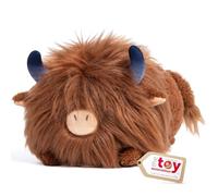 Mewaii Peluche Vache Highland Kawaii Oreiller Doux 40CM,Oreiller Peluche Mignon Câlin pour Enfants 3 Ans et Plus, pour Noël et Anniversaire