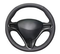 MEWANT Couvre-Volant Cousu à la Main pour Honda Civic 8 2006-2011 Accessoires de Volant