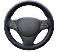 MEWANT Couvre Volant pour M Sport M3 E90 E91 E92 E93 E87 E81 E82 E88 X1 E84 Stitch Noir Cuir PU Respirant