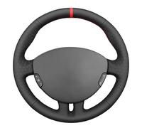 MEWANT Enveloppement de volant à coutures à faire soi-même pour Renault Clio 3 pour volant Renault Clio 3 2005-2012 Accessoires de volant pour Renault Clio 3