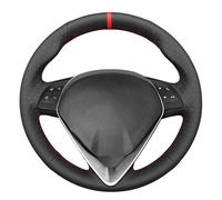 MEWANT Housse de volant cousue à faire soi-même pour Alfa Romeo Giulietta 2014-2021/MiTo 2014-2019 (pour volant rond)