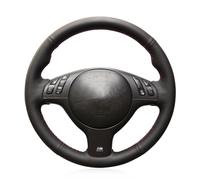 MEWANT Housse de volant cousue à la main pour BMW Série 3 E46 E46/Série 5 2004-2005/Série 5 E39 2002-2003/M3 2001-2006/M5 2000-2003
