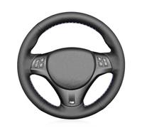 MEWANT Housse de volant cousue à la main pour Série 1 E87/E81, E88, E82, E90/Touring, E91, E92 Coupé, E93, X1 E84, M3 E90, E92
