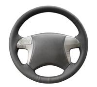 MEWANT Housse de volant cousue à la main pour Toyota Highlander 2007-2014/Camry/Isis 2006-2011/Mark X Zio/Noah 2007-2013/Premio 2007-2016/Previa 2006-2015
