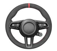 MEWANT Housse de volant cousue à la main, sur mesure pour Porsche 911 (992) 2019-2022 / Macan 2021-2022 / Panamera 2020-2022 / Taycan 2020-2022 (uniquement pour avec les clairons)