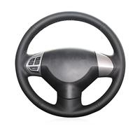 MEWANT Housse de Volant de Voiture Cousue à la Main en Cuir PU pour Mitsubishi ASX 2010-2013 / Colt / L200 / Lancer 9 IX/Outlander 2007-2013 / Peugeot 4007 / ION/Citroën C-Crosser