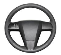 MEWANT Housse de volant en cuir pour Mazda 3 Axela 2010-2013 Mazda 5 Mazda 6 CX-7 CX-9 MAZDASPEED3 (US) / Accessoires de volant pour Mazda