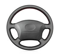 MEWANT Housse de volant en cuir synthétique noir pour Toyota Land Cruiser 1996-2002 / Land Cruiser Prado 1996-2002