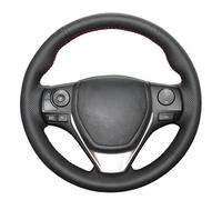 MEWANT Housse de volant en cuir véritable pour Toyota RAV4 2013-2019, Corolla 2014-2019, Corolla iM (US) 2017-2018, Auris 2013-2016
