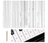 Mewflew Autocollants Transparents Pour Clavier De Piano Pour 36, 54, 61, 76, 88 Touches - Guide De Notation Musicale, Aide à Apprendre Les Positions & Gammes - IdéAl Pour Les DéButants