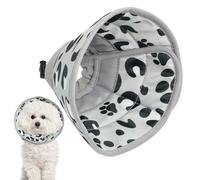 Mewflew Collier pour Chat Anti-léchage - Doux et Confortable - Protection après Chirurgie et réglable - pour prévenir Les fuites et soigner Les plaies - Gris - Taille M