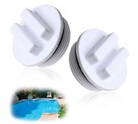 Mewflew Ensemble De Bouchons De Piscine d'hiver (2PCS，1 1/2") - Bouchon De Congélation pour Conduite De Retour, Clapet Skimmer Piscine, Capuchon d'hiver Durable pour Fermer La Piscine en Hiver
