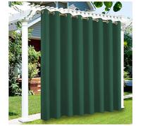 Mewkew Rideaux d'extérieur imperméables à isolation thermique pour pergola Gazebo Patio Rideaux d'extérieur avec œillets, rideau de confidentialité, 322 x 150 cm (l x h), 1 pièce