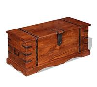 mewmewcat Coffre de Rangement Fin de Table Vintage en Bois Massif Banc pour des Vêtements Jouets 90 x 40 x 40 cm (L x l x H)