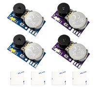 Mewneap 4pcs Générateur de Bruit de Cricket avec Sons différents au Choix, Article de Farce Article de Farce pour Adultes, Gadgets Amusants avec Piles et pastilles adhésives, Mini Module sonore