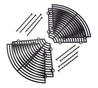 Mewtush 2 Pièces Plant Pot Protection Grids, 30 cm Grille de Protection pour Plantes en Pot, Ajustable Jusqu’à avec Boulons en Plastique ABS, Grille Anti Chat et Cache Plante Intérieur