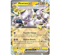 Mewtwo ex 058/182 Carte Pokémon double rare (SV04 Paradox Rift) + 1 Toploader TitanCards®