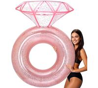 MewVeer Bouee Piscine Adulte, Gonflable Bouée Piscine de Diamant pour Enterrement de Vie de Jeune Fille, Bouée de Piscine Gonflable pour Fête de Plage et Les fêtes de Piscine