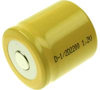 Mexcel D-1/2D2200 Pile rechargeable spéciale 1/2 LR20 (D) à tête plate NiCd 1.2 V 2200 mAh