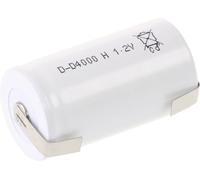 Mexcel D4000H Pile rechargeable spéciale LR20 (D) résiste aux températures élevées, cosses à souder