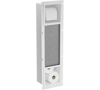 Mexen 1924 X-Wall-BP Porte Papier Toilette avec Rangement, White