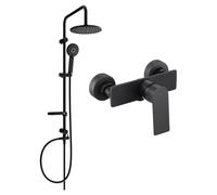 Mexen Alexa Carl ensemble de douche en saillie avec douche de tête et robinet de douche, noir - 71240240-70 6054 5907709181380
