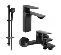 Mexen Alexa DQ40 ensemble de baignoire, noir - 71203DQ40-70 5917 5907709198302