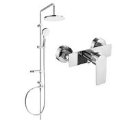 Mexen Alexa Erik ensemble de douche externe avec pomme de douche et mitigeur, chrome - 71240205-00 6049 5907709181335