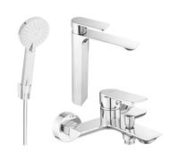 Mexen Alexa R40 ensemble de bain, chromé - 71213R40-00 3439 5907709198746